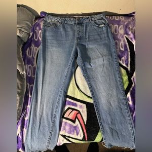 Men’s Oversized Wide Leg Blue Jeans Size 40 👖| SUPERR cute 🫶🏽